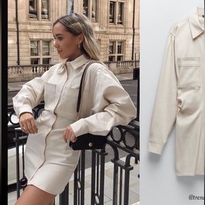 Zara denim dress with pockets